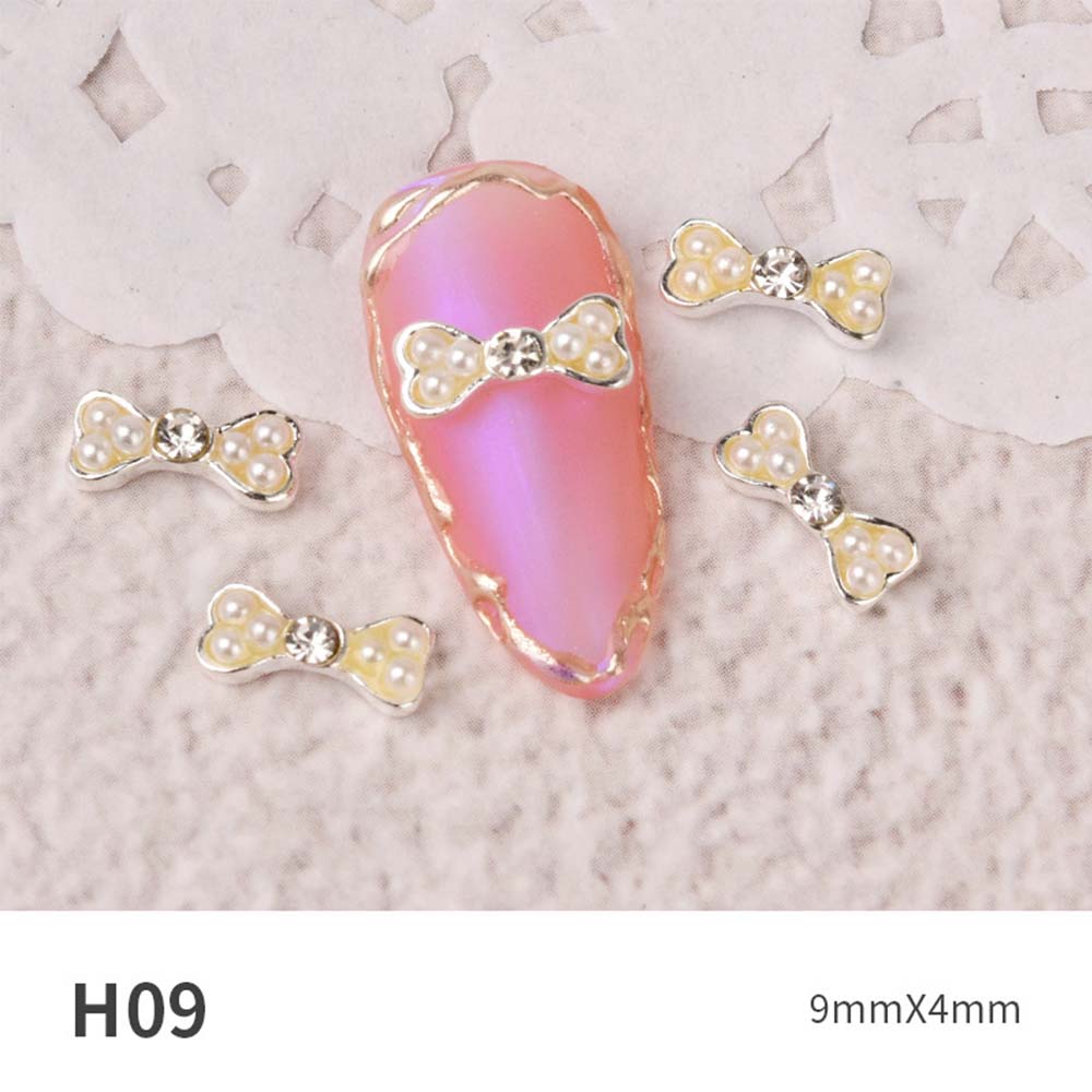Pearl Manicure Super Flash DIY Nail Art Decorations Nail Jewelry Crystal Bow Nail Rhinestones