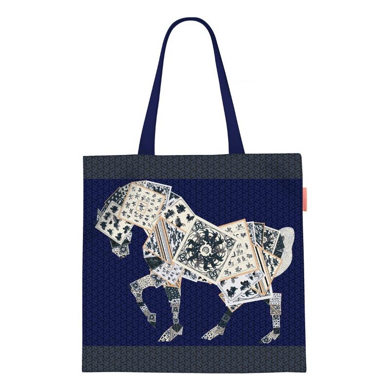 Spring new printed handbag women's oil painting series handbag shoulder bag tote bag fashion canvas bag
