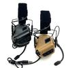 Тактические электронные стрелковые наушники EARMOR M32 SE для охоты, шумоподавляющая гарнитура с креплением ARC, PTT M51 для связи