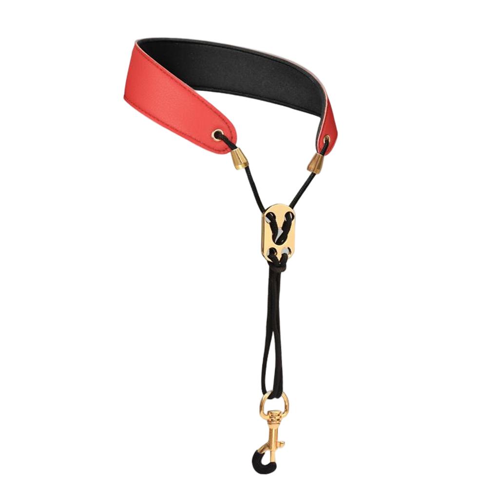 1Pc Saxophone Shoulder Strap PU Leather Professional Instruments Shoulder Strap for Tenor /Soprano/ Alto Sax Neck Strap