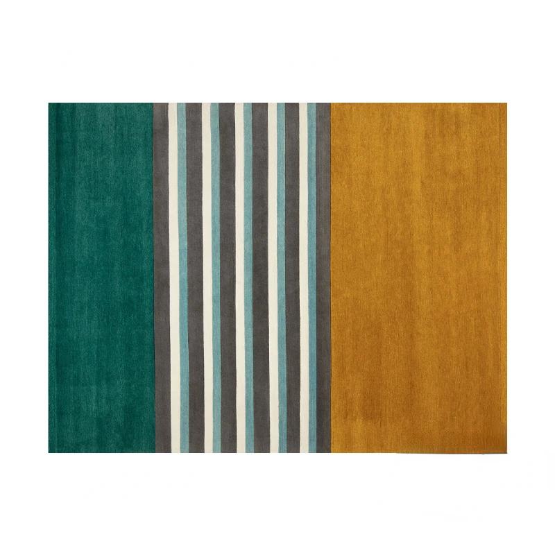 Модные полосатые ковры большой площади, легкие роскошные, для гостиной, спальни, комнатного декора, напольные коврики, противоскользящий, моющийся коврик для пола