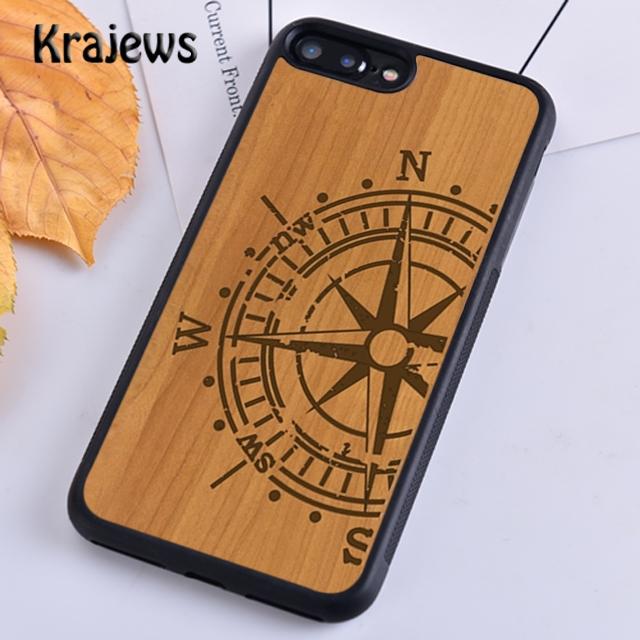 Мягкий чехол для телефона Krajews из натурального бамбукового дерева для iPhone 14 5 6s 7 8 plus X XR XS 11 12 13 pro max Samsung S21 S22ultra Plus
