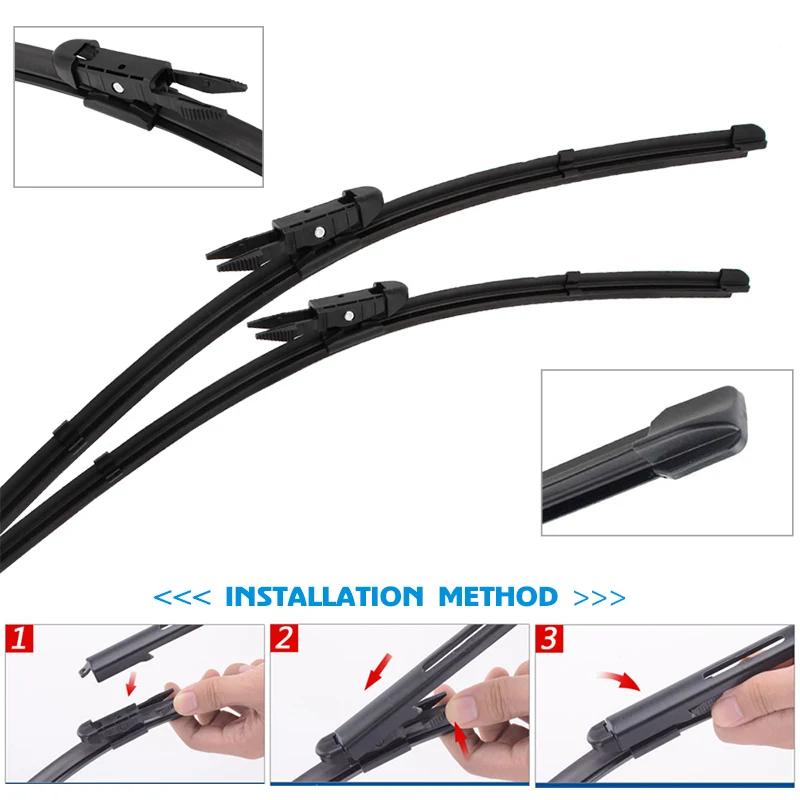 Wiper Front Rear Wiper Blades Set For Renault Koleos MK1 2008 2009 2010 2011 2012 2013 2014 2015 Front Rear Window 24"+19"+16"