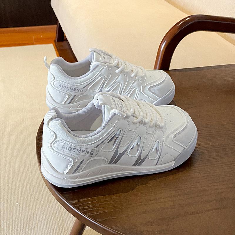 Осень новые дышащие маленькие белые туфли студентки платформа универсальные повседневные спортивные кеды 66