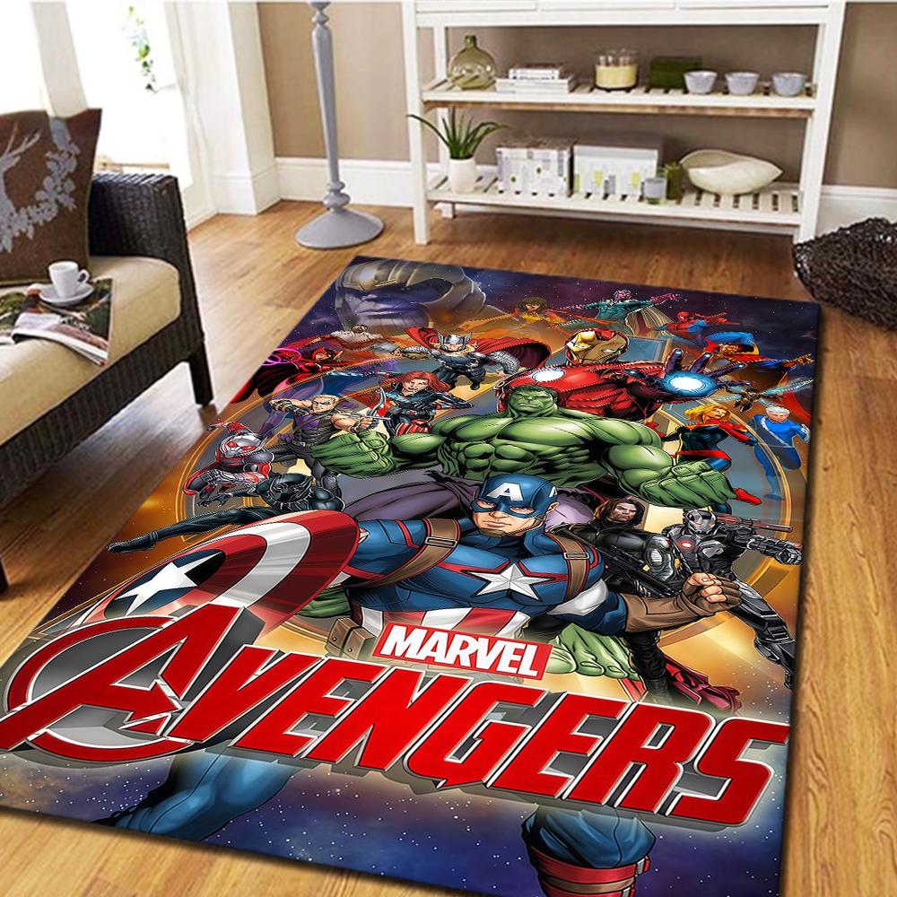 Iron Man Home Decor Carpet, Bedroom Floor Rug, Digital Printing Movie Mat, Large Size Play Mat -HYQ33