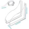 2 Pcs Bathroom Shower Splash Guard for Tub, Bathtub Water Guards, Shower Water Guard for Bathtub Shower Guards Removable, Bathtub Water Splash Guards
