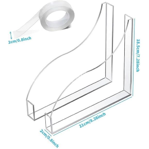 2 Pcs Bathroom Shower Splash Guard for Tub, Bathtub Water Guards, Shower Water Guard for Bathtub Shower Guards Removable, Bathtub Water Splash Guards