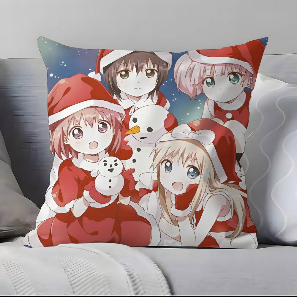 Наволочка Yuru Yuri Наволочка Мягкая Приятная к коже и Удобная со скрытой молнией