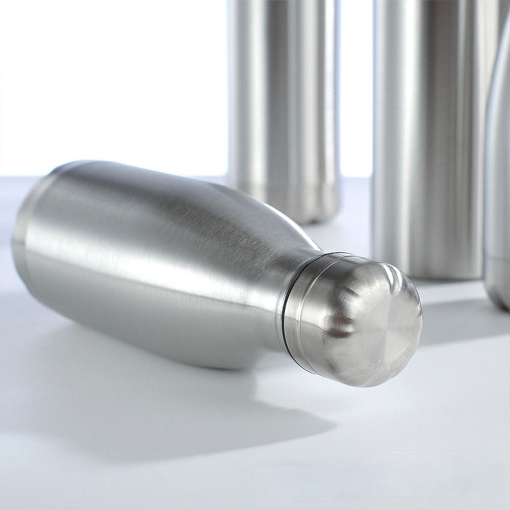Portable Monolayer Stainless Steel Drinking Sports Water Bottle Leak-proof Kettle Cola Drink Cup