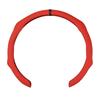 Universal Nappa Leather Steering Wheel Cover Thin Lightweight Anti-Slip Sweat Absorbent Sport Style 38cm Diameter