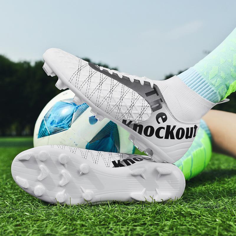 31-48 унисекс футбольные бутсы с длинными ногтями мужские/женские высокоэластичные носки тренировочные художественные детские футбольные бутсы Grassland