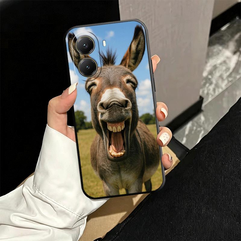 Забавный Осел Животное Мягкий Чехол для Телефона для Xiaomi Poco X5 X6 X7 X8 Pro Max X3 F7 F8 Ultra M8 M7 M6 M5 Redmi 15 15C 14C 13C 12C X4 F