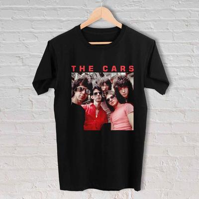 Футболка с принтом группы The Cars 70-х 80-х Хлопок Все размеры Черный Унисекс Унисекс Футболка