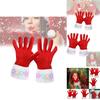 2023 Christmas Gloves With Furry Edge Stylish And Warm Adult Gloves