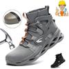 Защитная обувь Мужские защитные ботинки со стальным носком Высокие рабочие кроссовки Женская противоударная противоударная рабочая обувь Прочные строительные мужские защитные ботинки