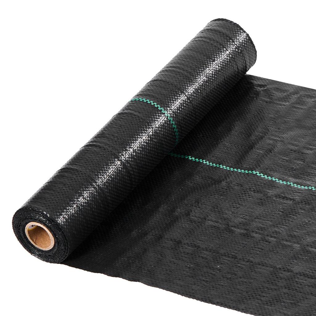 Weed Barrier Fabric Heavy Duty, 0.4 x 15.2m 90.7g Landscape Fabric, Woven Weed Blocker Fabrics, Garden Fabrics Weeds Barrier, Weeds Control Ground