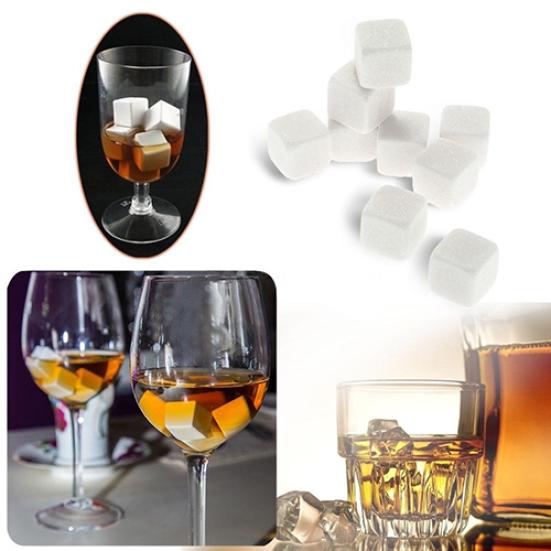 9 Pcs Wine Whisky Ice Stones Drinks Chilling Cooler Cubes Summer Beer Rocks