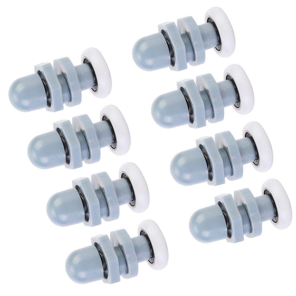 8шт прочный пластиковый раздвижной роликовый трек дверное колесо ванная комната стеклянная дверь