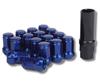 [Partools] Lock Nuts Blue Car Tire Wheel Nuts M12 Short Nuts Lug Nuts Racing Nuts (16 Pieces, 1.5 Mm)