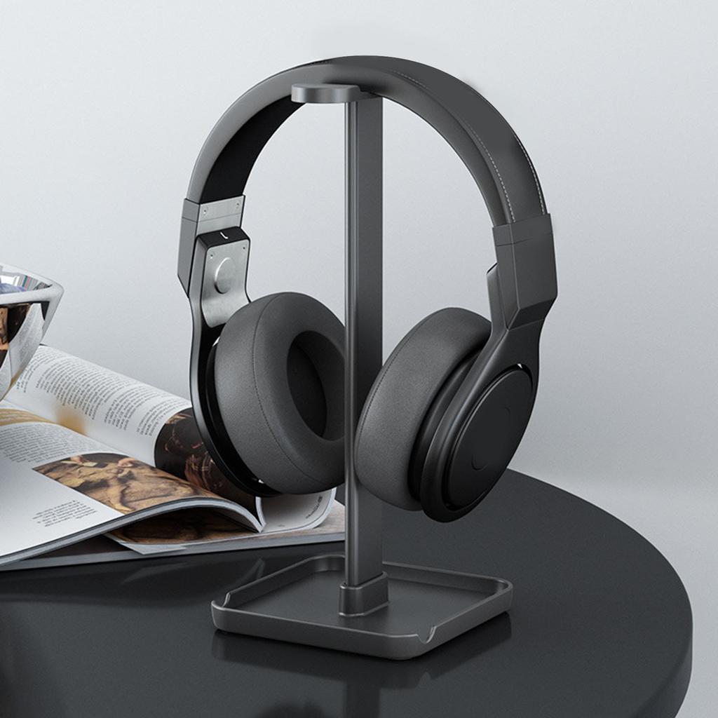 Headphone Stand Universal Removable Desktop Headset Holder for All Headphones Size Black