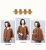 Women's Midlife & Senior Round Neck Loose Jacket - New 2025 Spring/Autumn Casual Baseball Cardigan