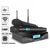Wireless Microphone G320AM Professional UHF 2 Channels Karaoke Mic Handheld Automatic Frequency Adjustable 100M