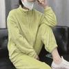Женский пижамный комплект из кораллового флиса на молнии — плотный, теплый, спортивная куртка и брюки на осень/зиму