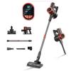 Refurbished JIGOO C200 Cordless Vacuum Cleaner, 23KPa Suction, 40min Runtime, 2 Work Modes, Telescopic Metal Tube & LED Headlight, Gray - EU Plug