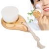 Wooden Handle Super Soft Fiber Face Cleaning Brush Facial Care Massager Brush