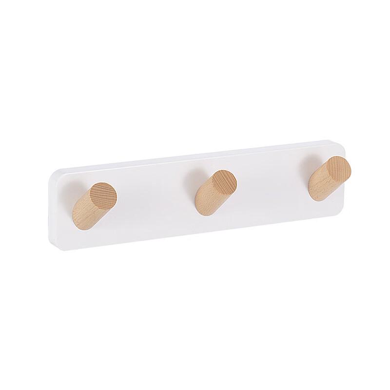 Solid Wood No-Drill Entryway Coat Rack