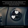 RBOKO 2pcs Car Air Vent Clips,Bling Crystal Heart Charm Car Air Vent Clip,Car Air