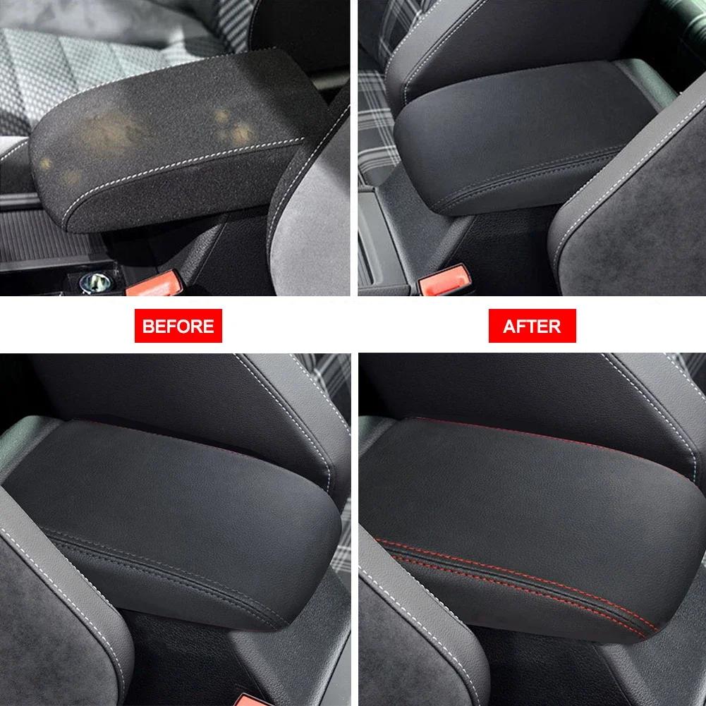 PU Leather Car Armrest Cover For VW Volkswagen Golf 7 MK7 2012-2019 Center Console Lid Armrest Box Protective Case