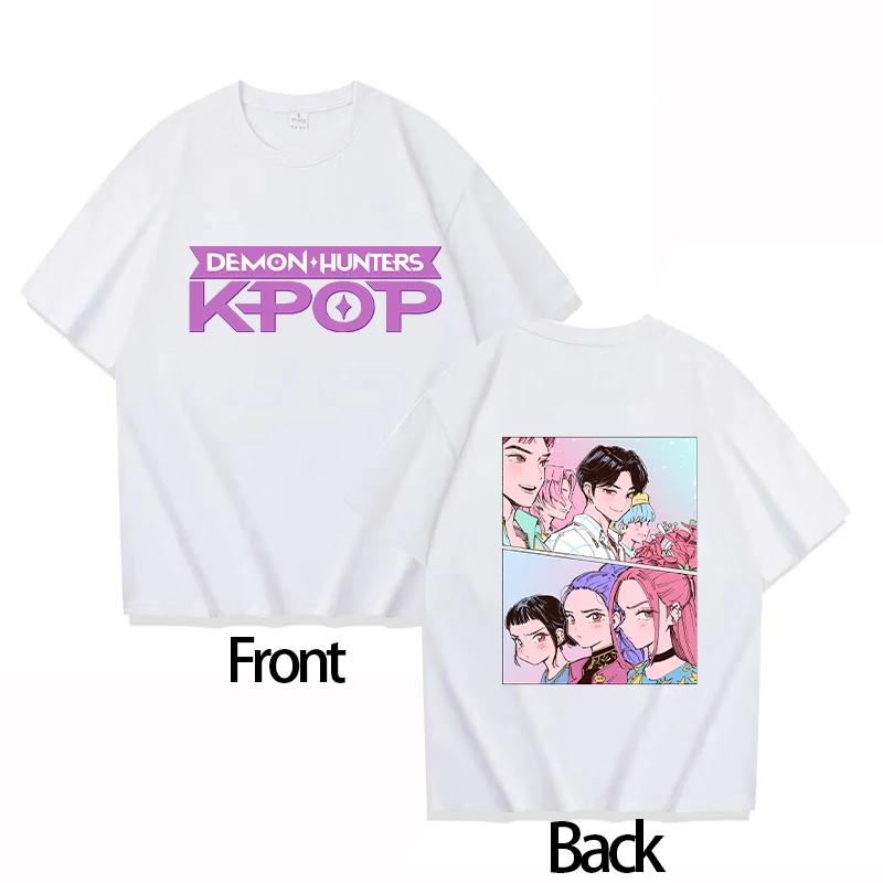 Hot Sale Boys Girls T-shirt Movie KPOP Demon Hunter RUMI O-Neck Women Men Short Sleeve Comfortable Soft Loose Casual Oversized Summer New Tee