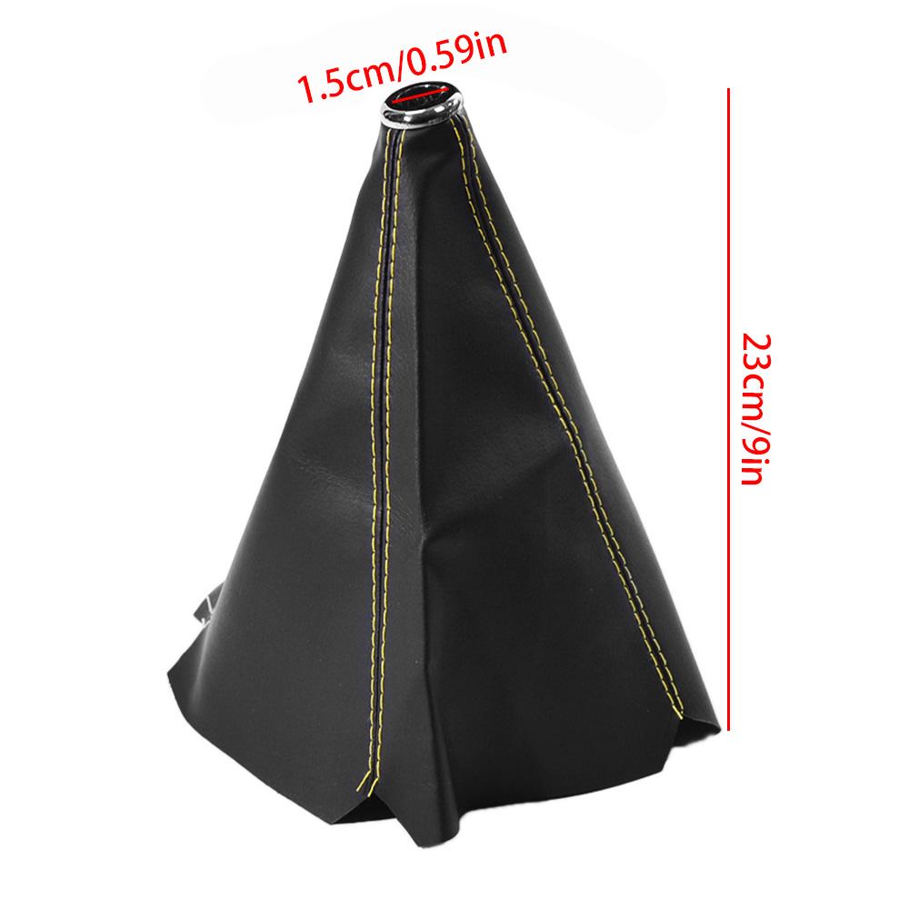 Универсальный автомобильный чехол из ПВХ кожи для рычага переключения передач, пыльник, гетры, черный/красный для Toyota/Honda/BMW/VW/Benz/Opel