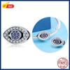100% S925 Sterling Silver Firefly Charms Evil Eye Hot Air Balloon Blue Charms Fit  Original Bracelet DIY Jewelry Making