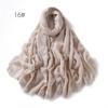 High-Quality Cotton Linen Gauze Scarf: Breathable, Encrypted Sunscreen, Four-Circle Fringe Shawl, Women's Malay Head Scarf