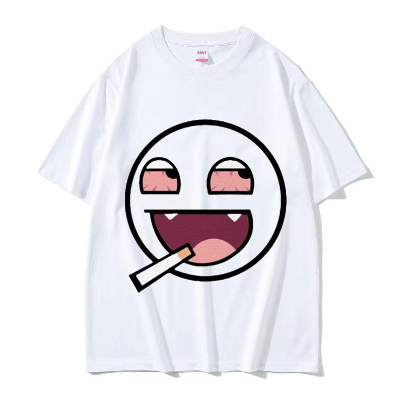 Epic Face Domo Kun Funny Meme T Shirts Men Women Summer O-Neck Fashion High Quality T-Shirt Casual Tshirt