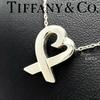 Б/у [Новый полированный] Tiffany & Co. Серебряное колье Tiffany 925 Paloma Picasso 'Любящее сердце'