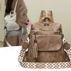 Рюкзак, Рюкзак большой вместимости, Женская ретро многофункциональная сумка через плечо, Дорожная сумка через плечо