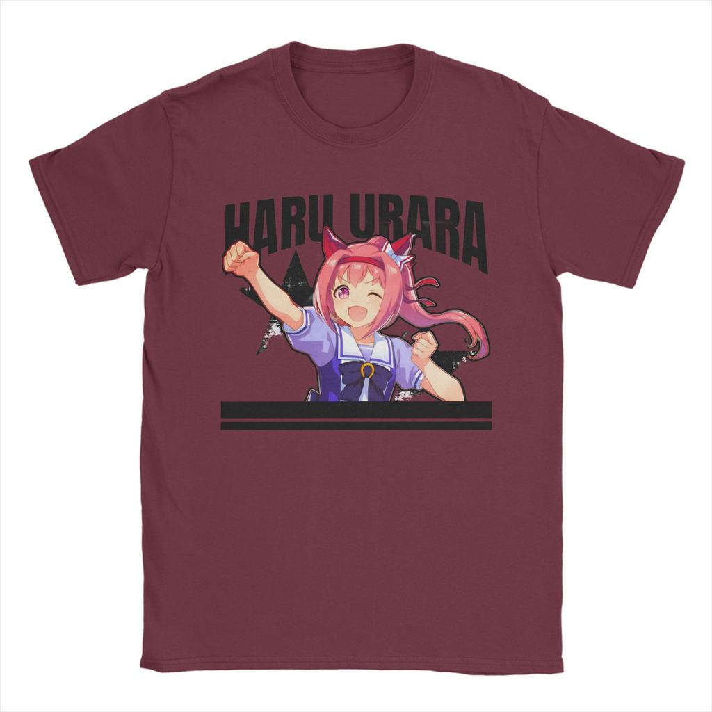 Haru urara Футболки Унисекс 100% Хлопок Новинка Футболки Круглый Вырез Футболка С Коротким Рукавом Топы Новое Поступление