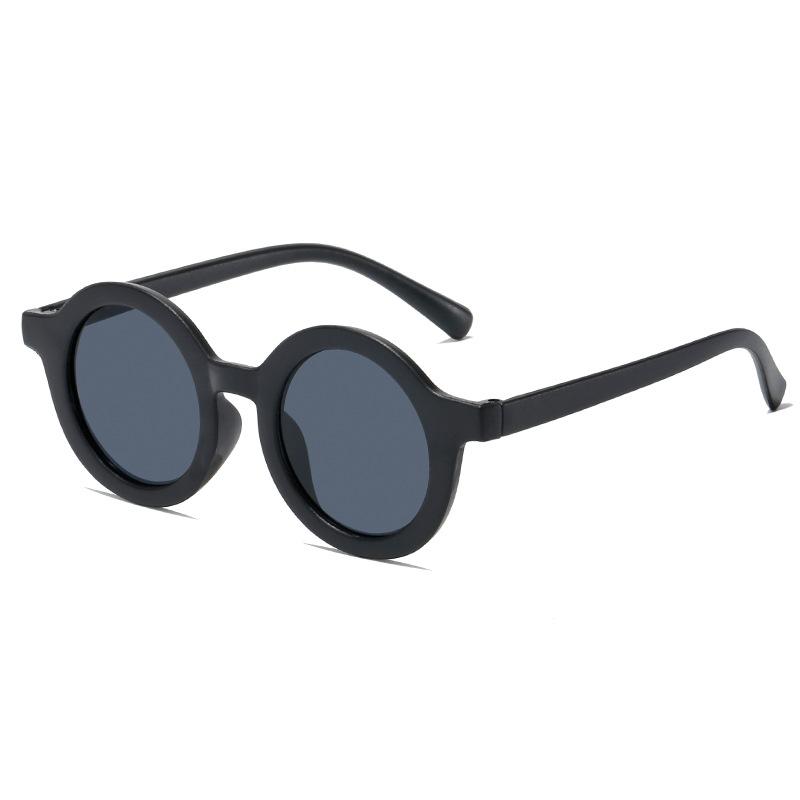 Новые симпатичные детские солнцезащитные очки в круглой оправе, декоративные солнцезащитные очки с защитой от ультрафиолета для мальчиков и девочек, очки Tide