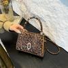 Leopard Print Fashion Shoulder Bag Texture Pu Women'S Bag Niche Versatile Handbag Foreign Style Messenger Bag