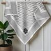 Small square scarf women's word pattern cotton and linen small square scarf silk scarf Korean version versatile high-end neck protection warm scarf sc