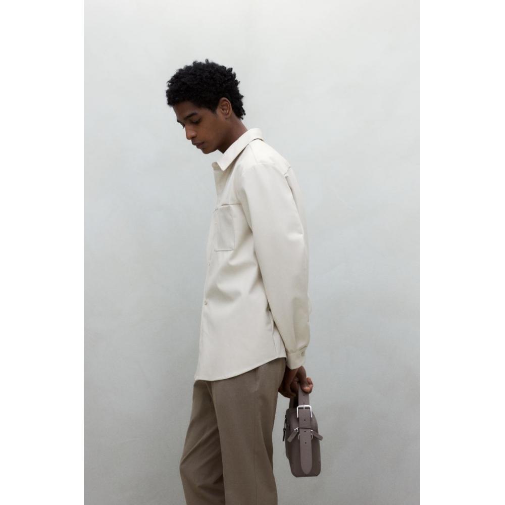 Брюки-джоггеры HM Tailored облегающего кроя бежевого цвета