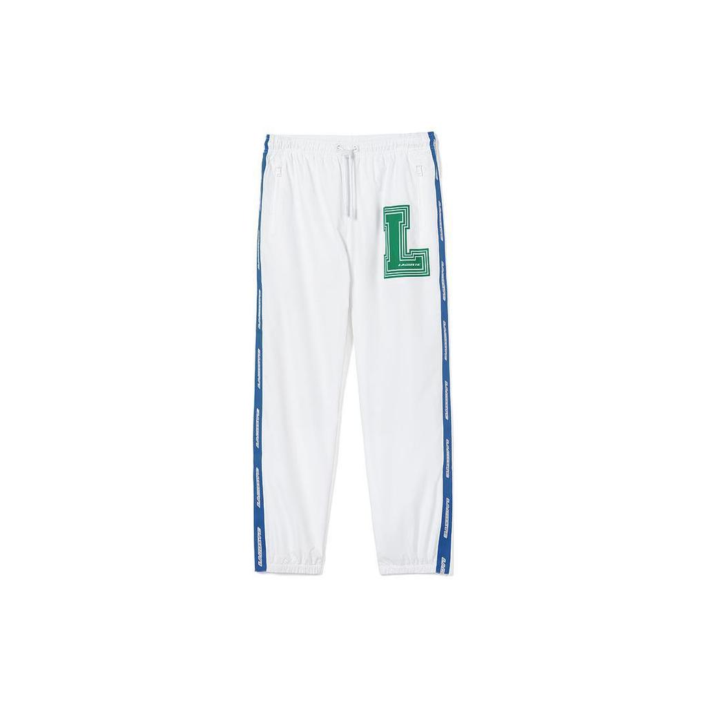 LACOSTE Holiday Casual Pants Unisex White Moderate Cuffed Pants XH1504-137995