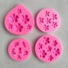 3D Cherry Blossoms Flowers Silicone Mold Diy Sugarcraft Chocolate Fondant Cake Decorating Birthday Wedding Party Baking Mold