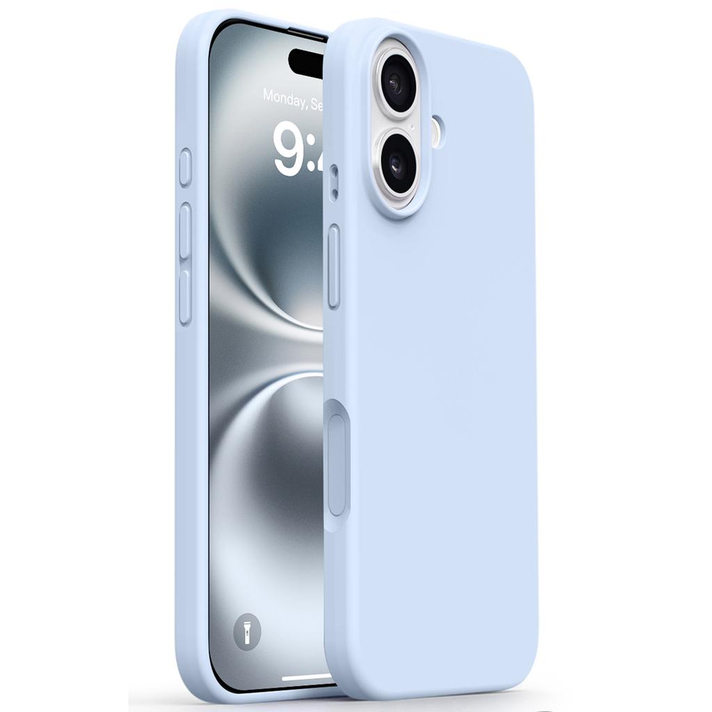 Чехол для iPhone 17 с мягкой подкладкой из микрофибры, жидкий силикон+ПК, чехол для телефона