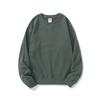 Men's Spring and Autumn 380g Plus Size Round Neck Loose Long Sleeve Pullover Solid Colour Sweatshirt