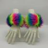 Faux Furs Short Wrist Cuff Winter Wrist Cuff Warmers Furry Wrist Cuff for Women Girls Coat Wrist Furry Warm Cuff