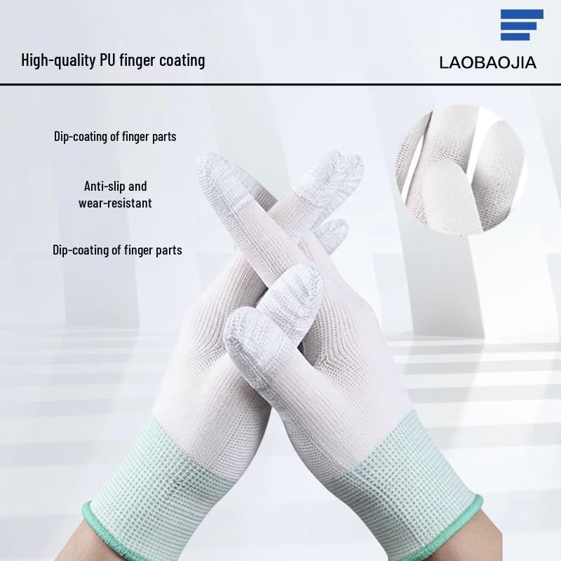 Anti-slip PU Coated Nylon Work Gloves